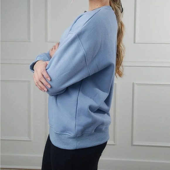 Gilli Not That Athletic Club Embroidered Sweatshirt - Size‎ M - Blue - NWT - Picture 2 of 11